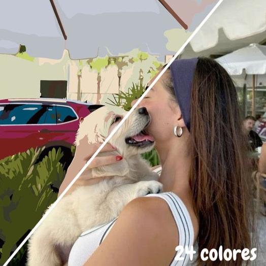 Pintura con números personalizada