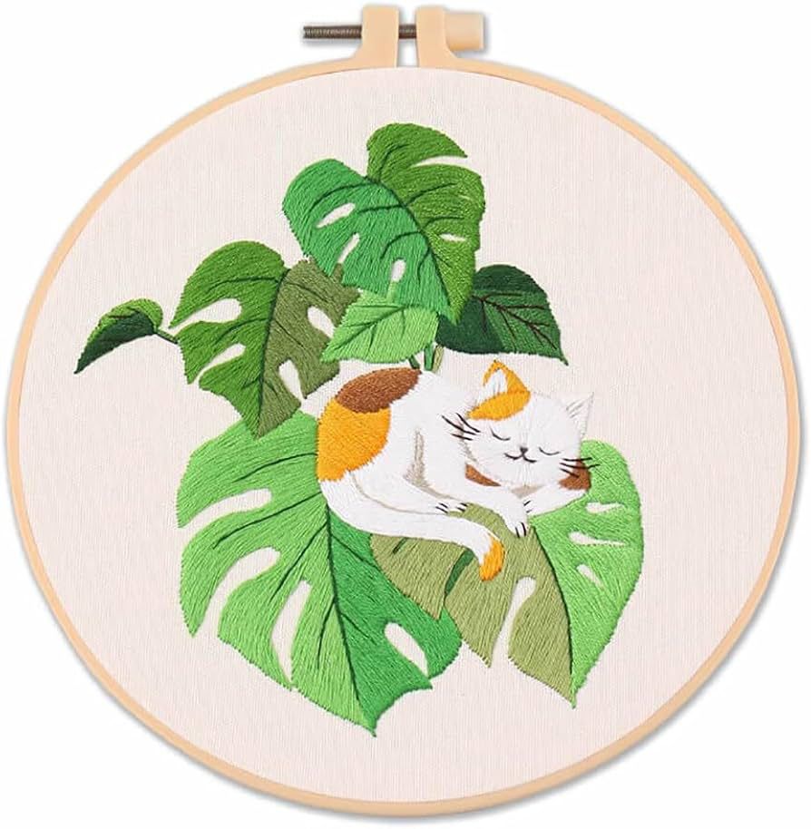 Bordado Gatito Dormilón