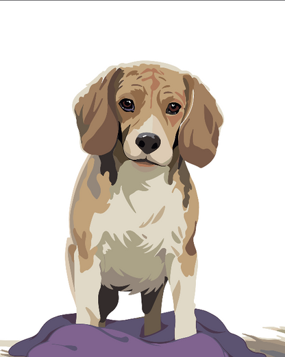 Pintura Beagle