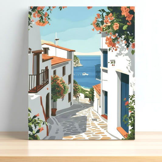 Pintura Caminando por Grecia