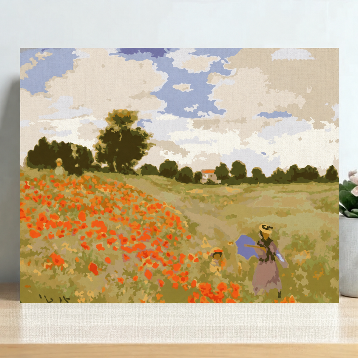 PREVENTA - Pintura Campo de amapolas