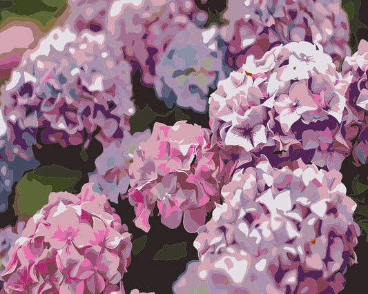 Pintura Hortensias