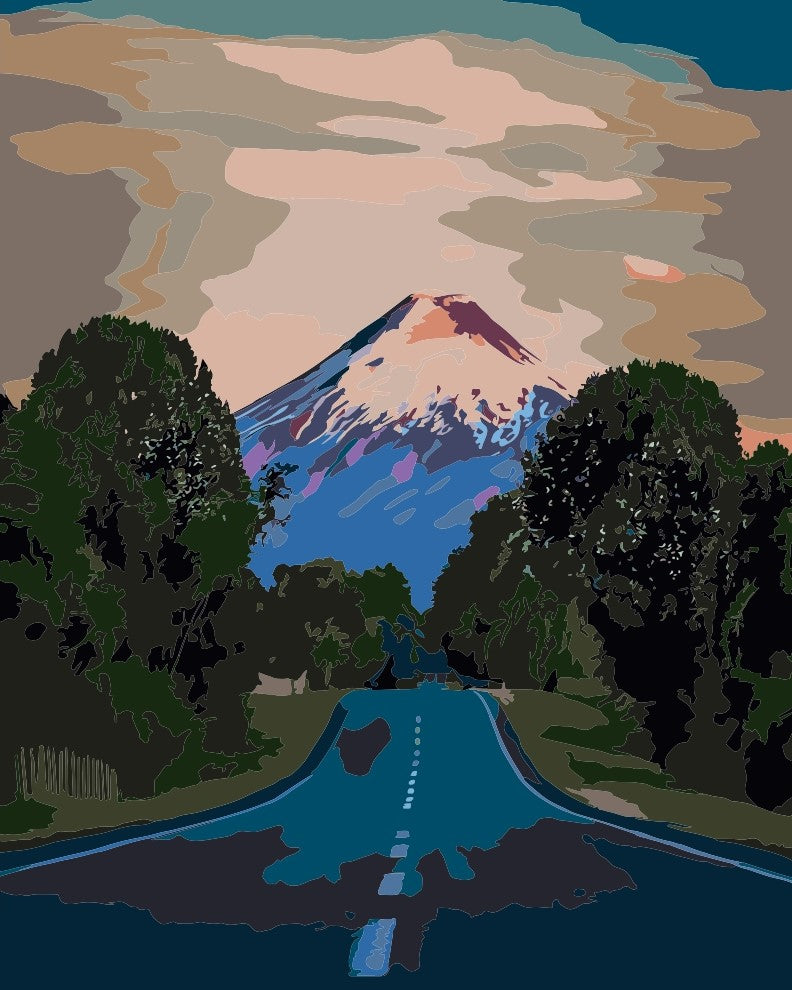 Pintura Volcán Osorno