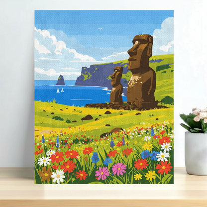 Pintura Isla de Pascua