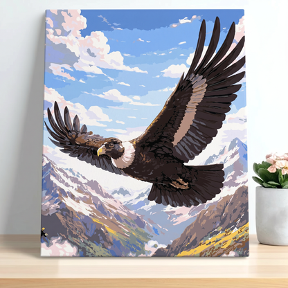 Pintura Cóndor Chileno