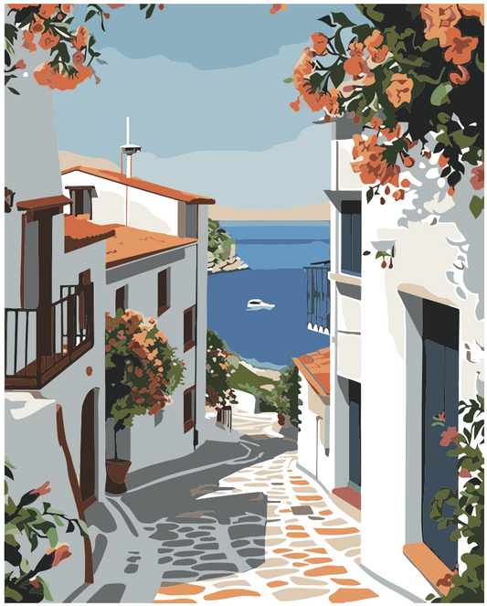 Pintura Caminando por Grecia