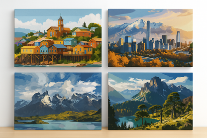 Pack Paisajes de Chile x4