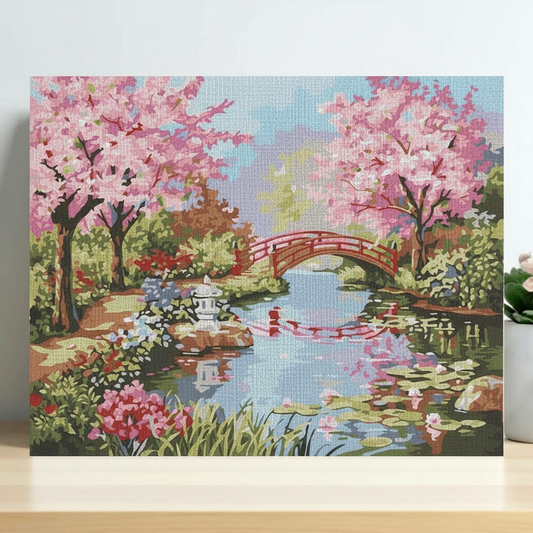 Pintura Florecer Japonés