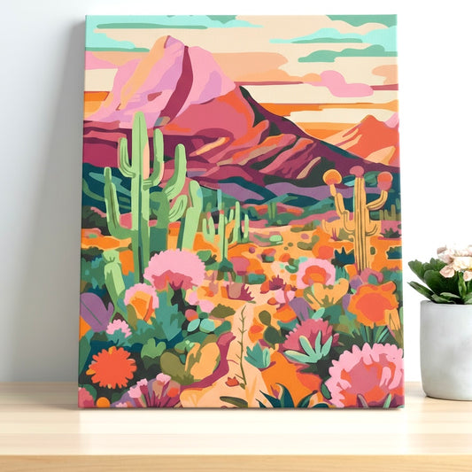 Pintura Desierto Florido