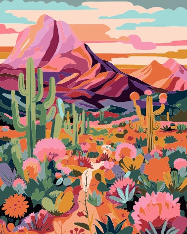 Pintura Desierto Florido