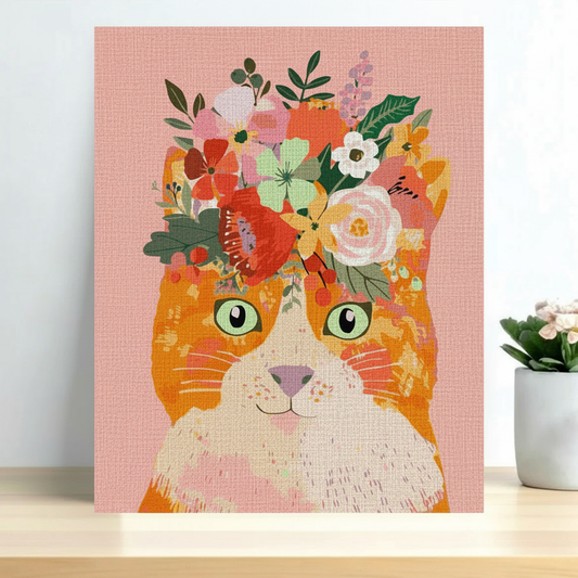 Pintura Gato Naranjo