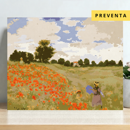 PREVENTA - Pintura Campo de amapolas