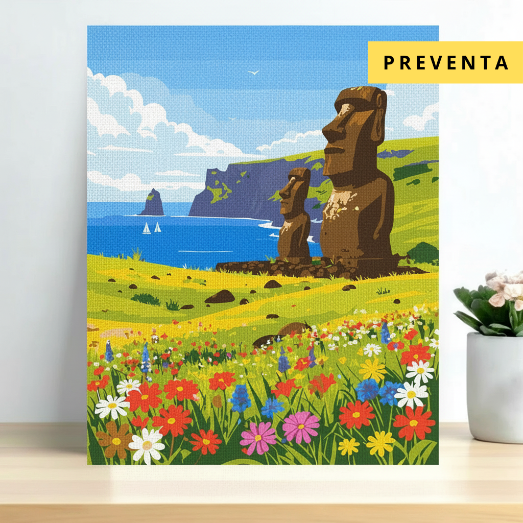 PREVENTA - Pintura Isla de Pascua