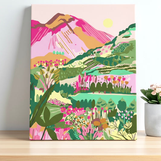 Pintura Alpes Floridos