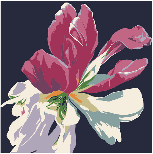 Pintura Flor Abstracta