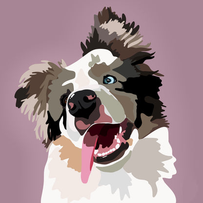 Pintura Border Collie