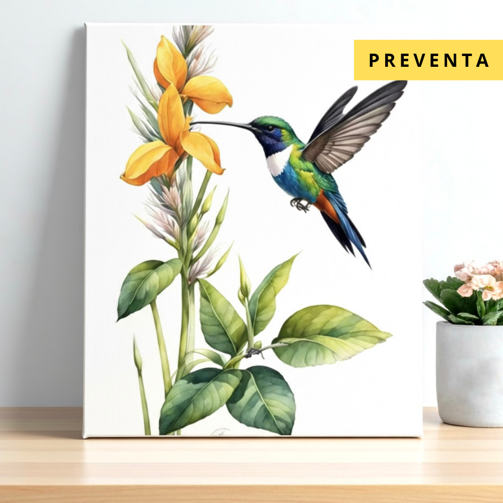 PREVENTA - Pintura Pequeño Colibrí