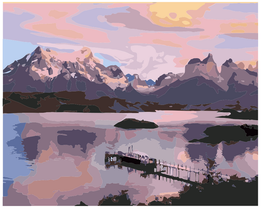 Pintura Lago Pehoe