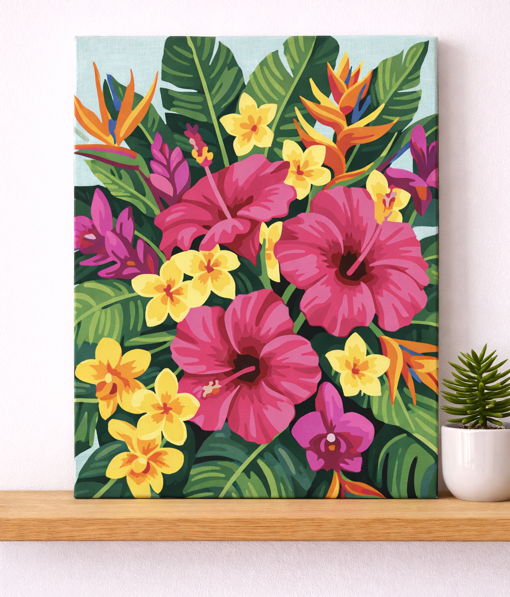 Pintura Flores exóticas