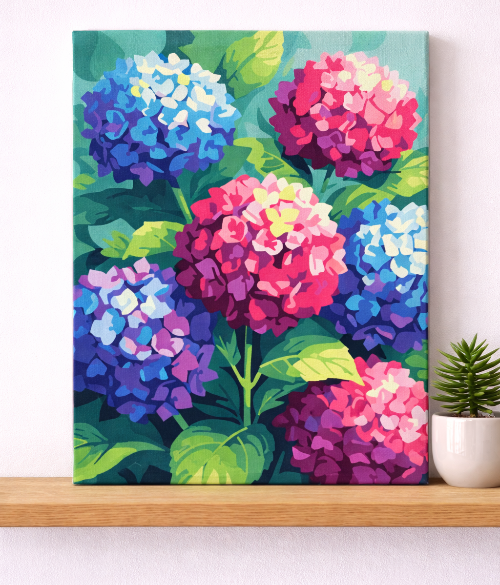 Pintura Hortensias