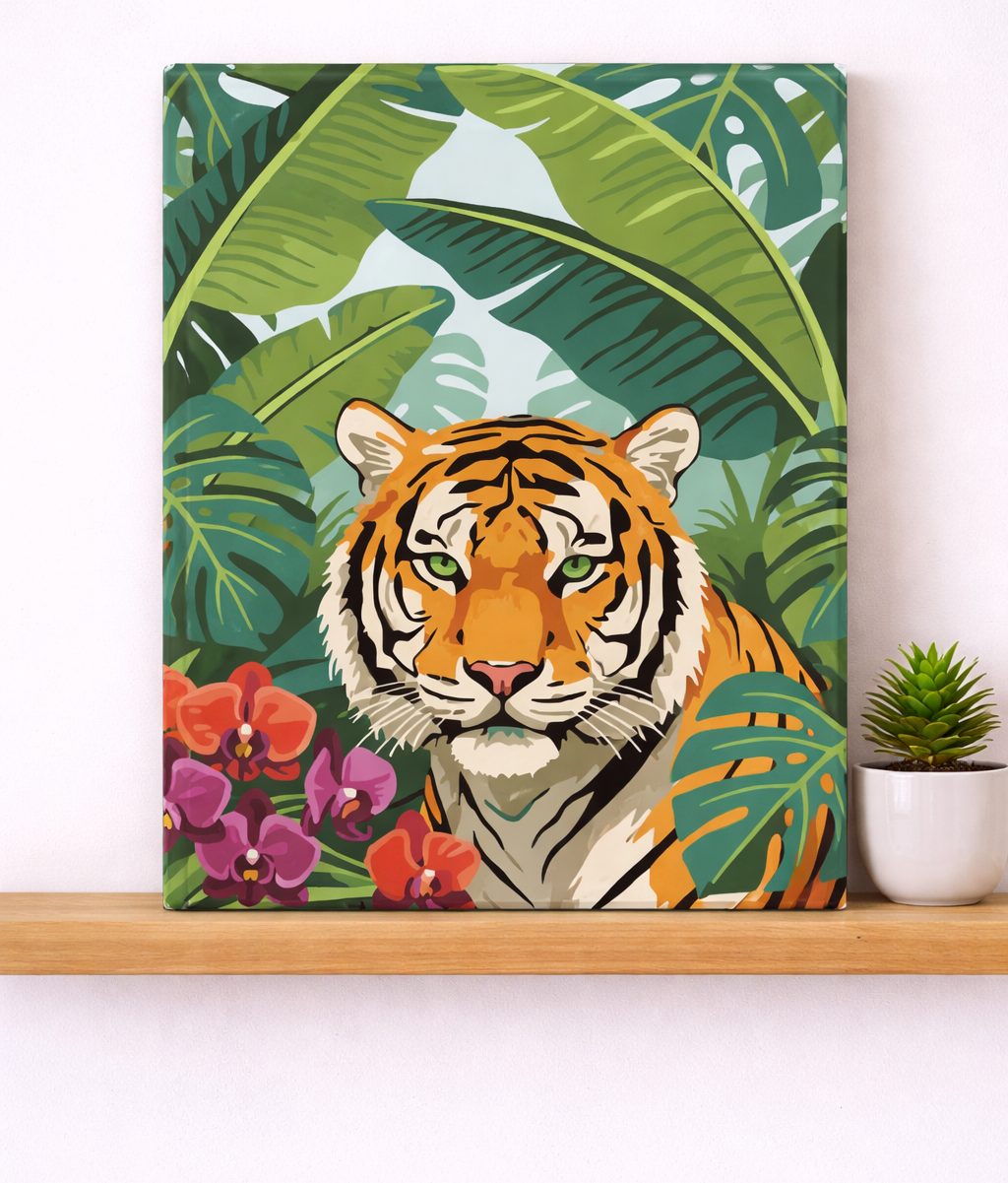 Pintura Tigre colorido