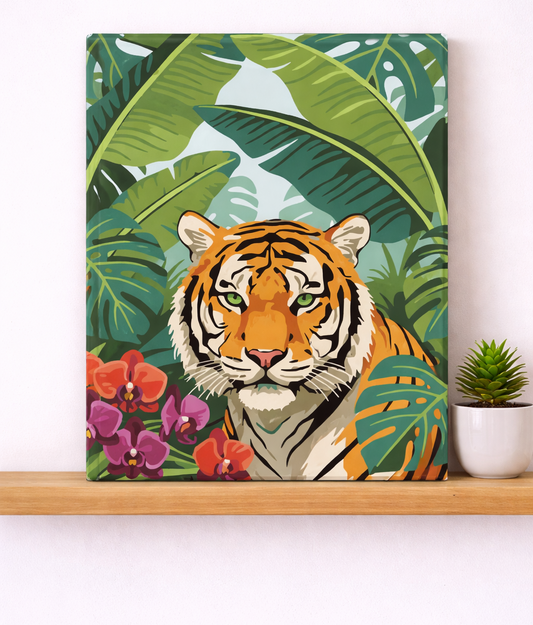 Pintura Tigre colorido