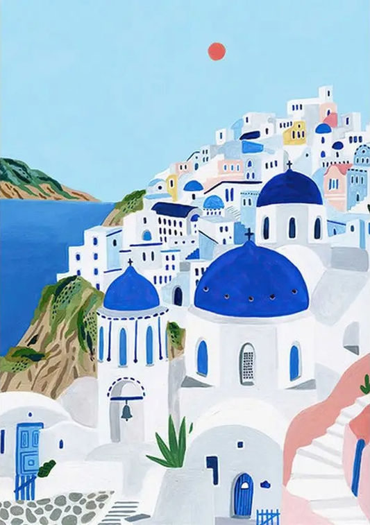 Pintura Santorini