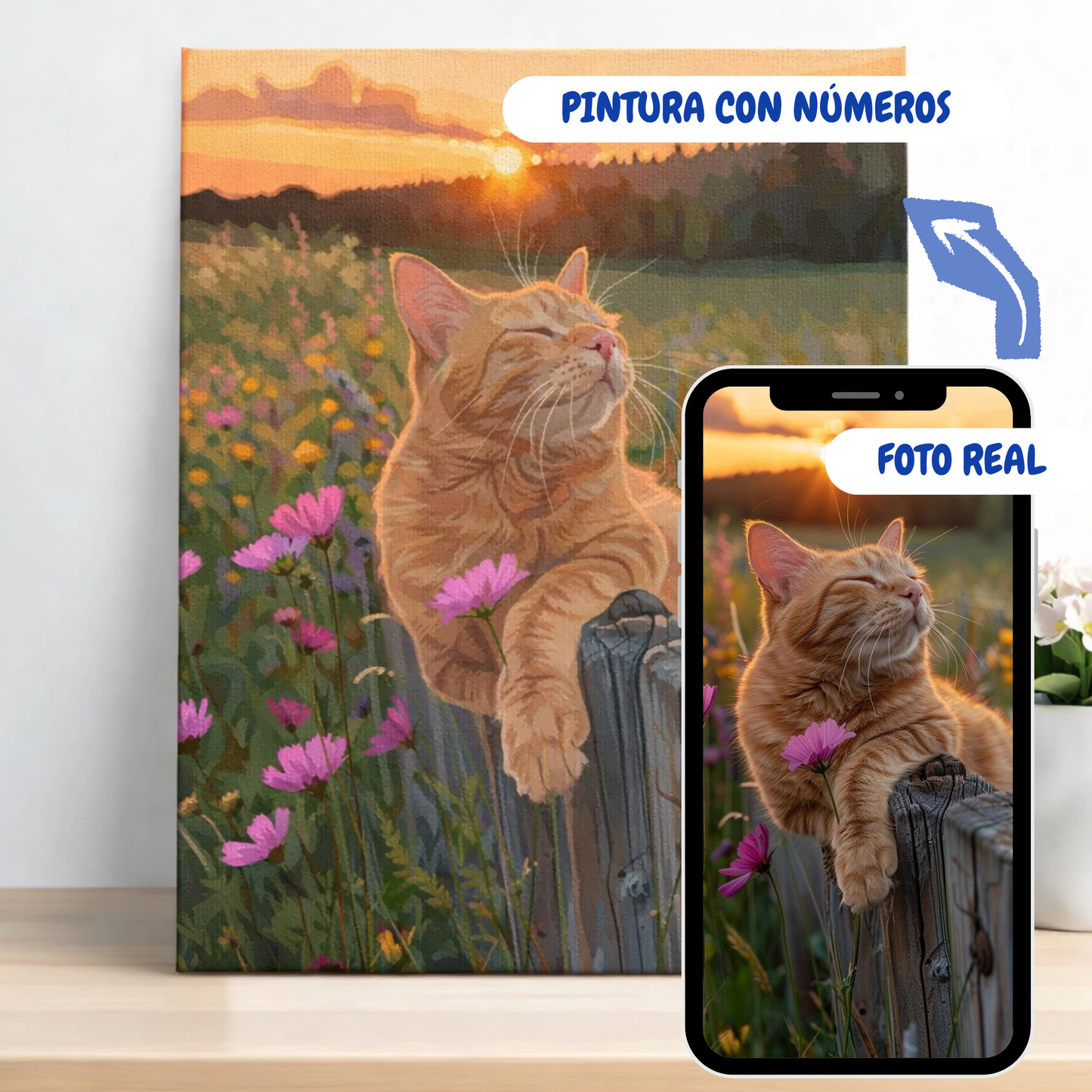 Pintura con números personalizada