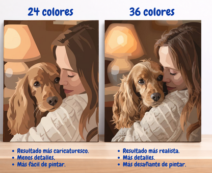 Pintura con números personalizada