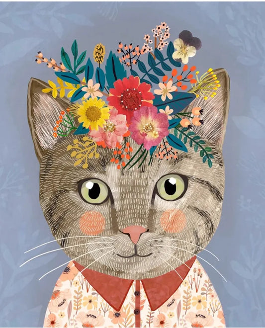 Pintura Gatito Gris