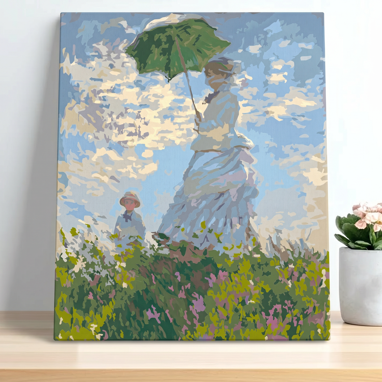 Pintura Mujer con sombrilla