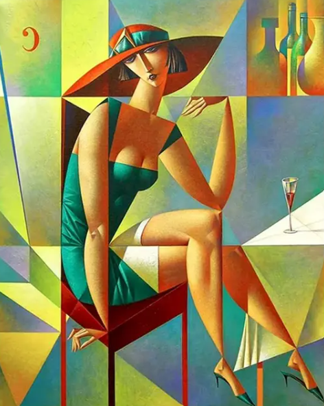 Pintura Mujer moderna