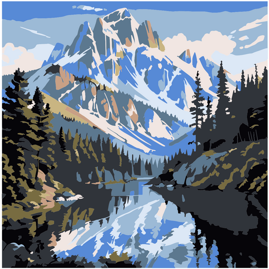 Pintura Sur Nevado Pequeño